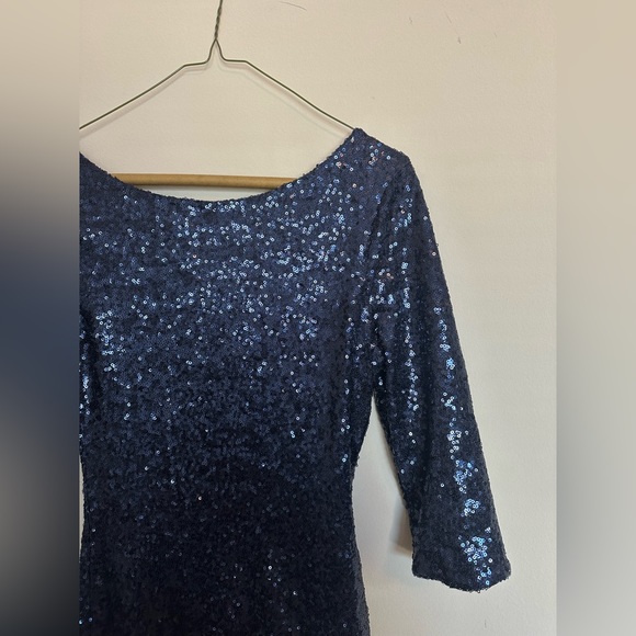 Midnight Doll Dresses & Skirts - Midnight Doll Navy Sequin Cocktail / Semi-Formal Dress